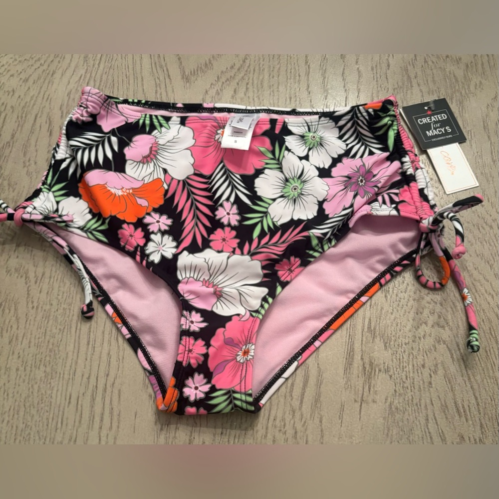 Floral Print Bikini Bottoms- Size Small